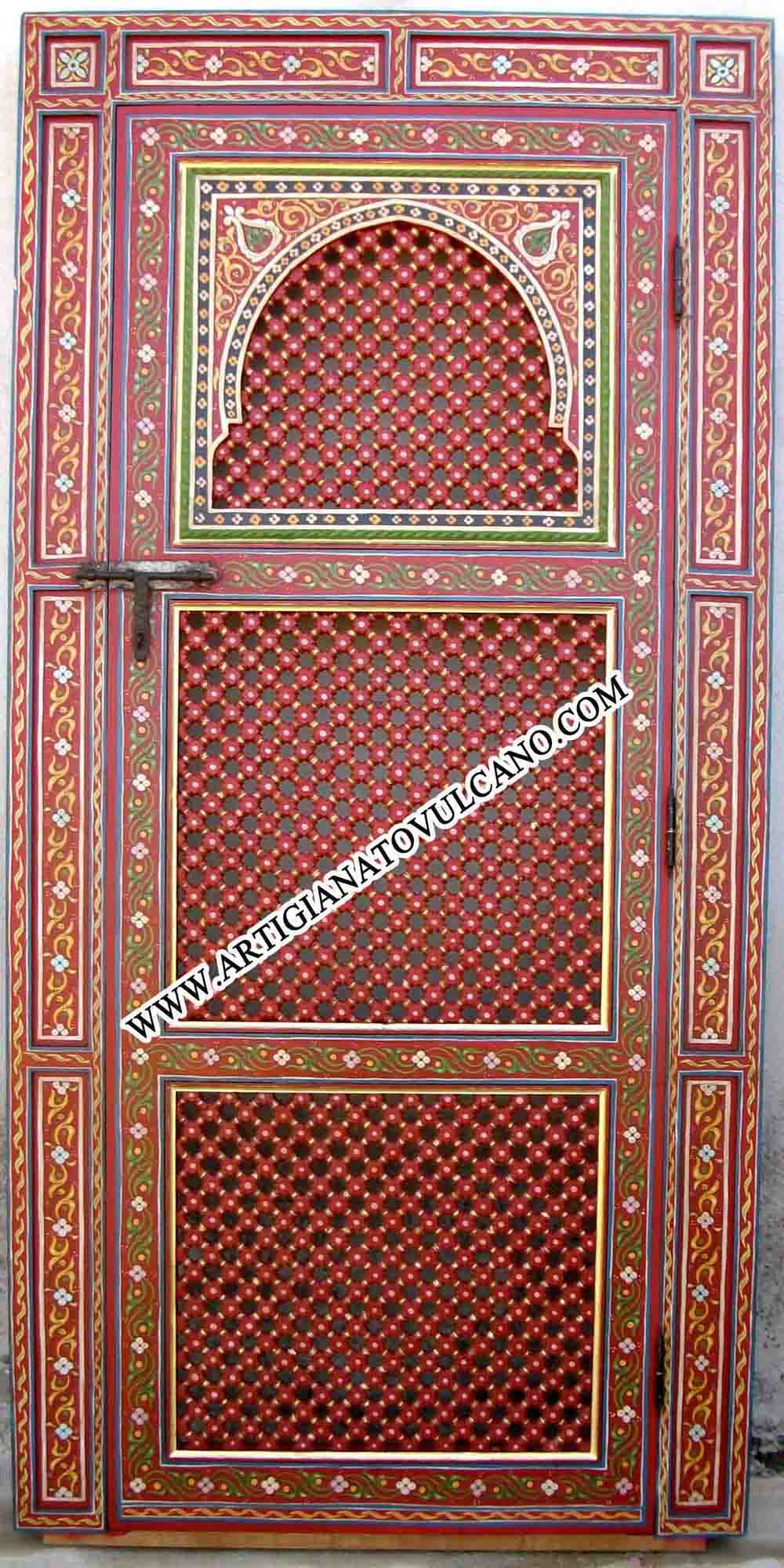 Artigianato su misura arredo in legno, porte marocchine prodotti ... Colorare porte in ferro