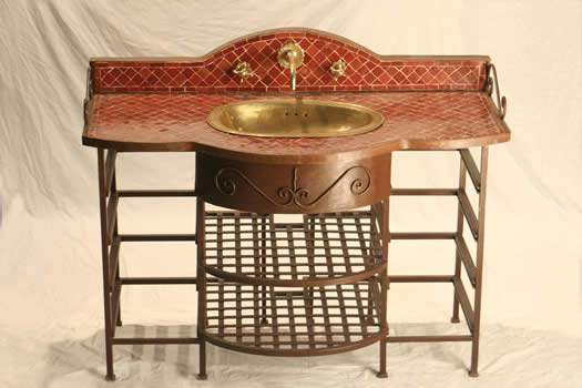 Consolle bagno marocchina