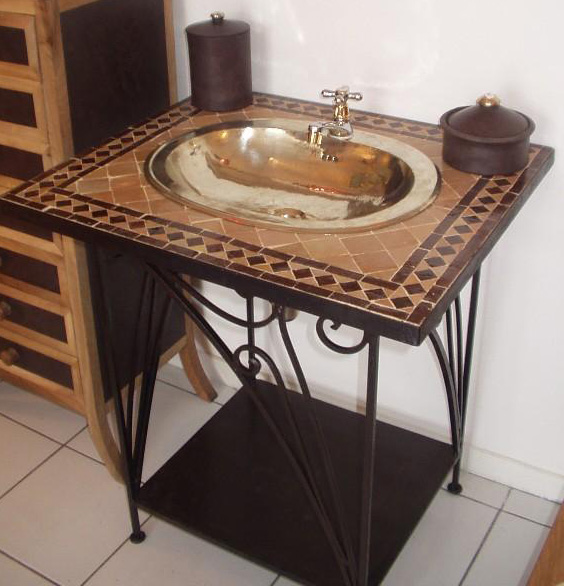 Consolle bagno marocchina