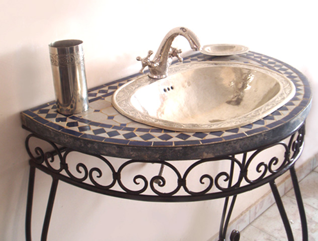 Consolle bagno marocchina